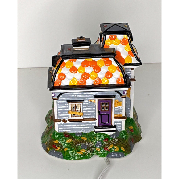 Department 56 M&M Haunted House Tours Lighted Ceramic NO CANDY DISH or Bats - Picture 3 of 7